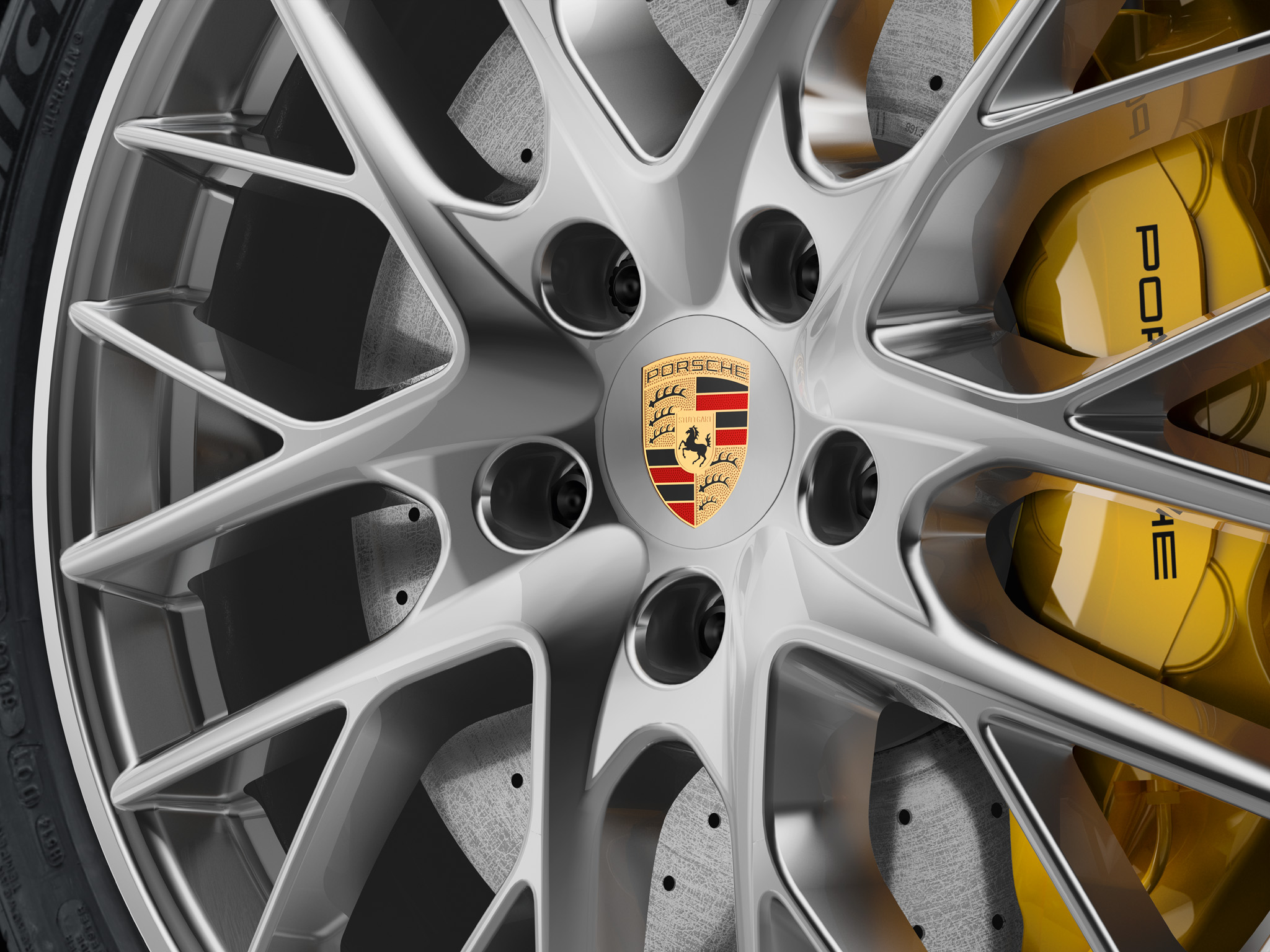 Porsche 00004460732 - Enjoliveurs de roue couleur