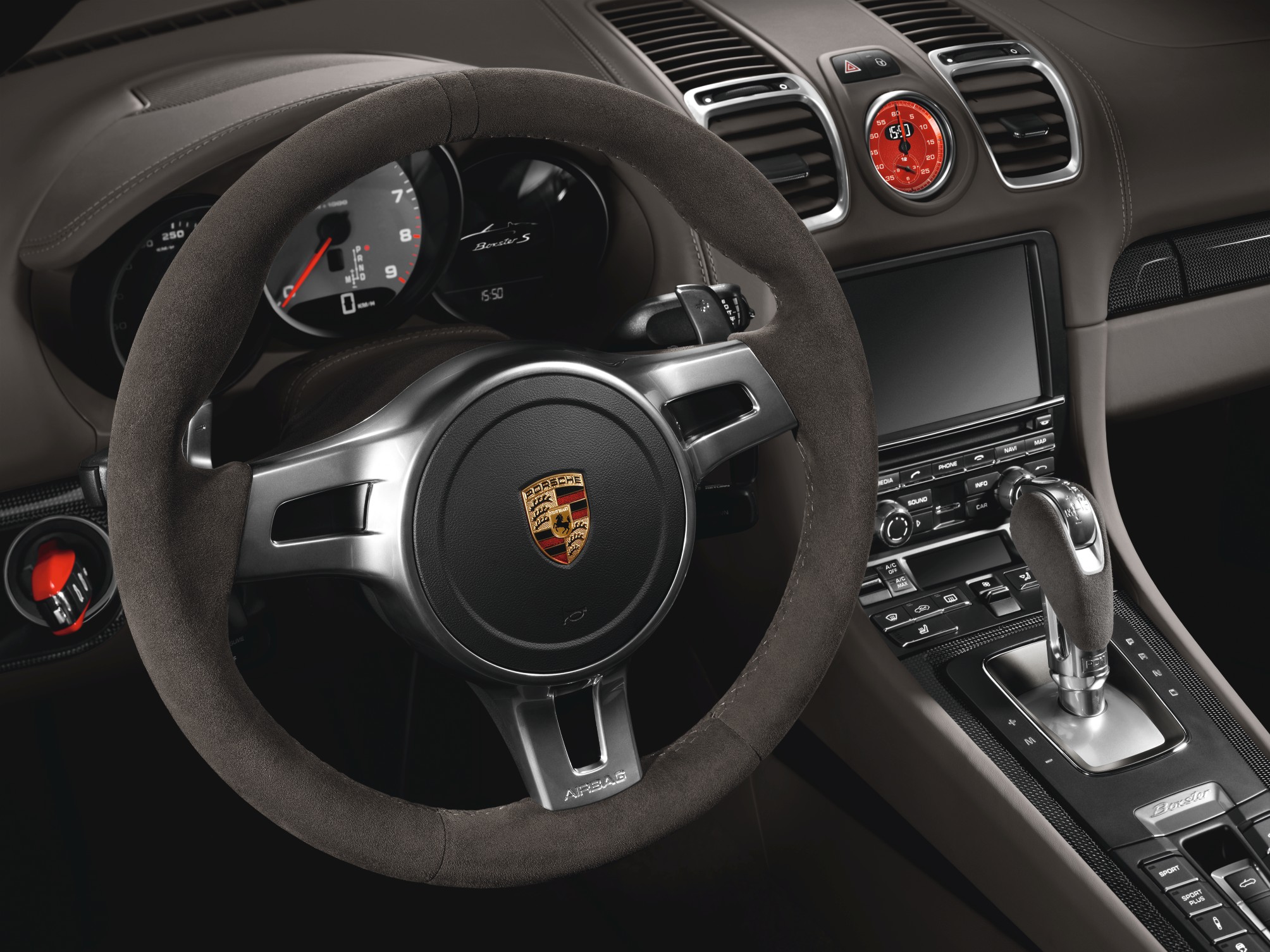 Porsche 99104440011 - Volant SportDesign Alcantara® - Pour boîte manuelle