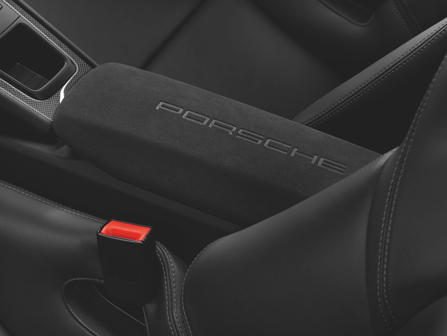 Porsche 991553982352W0 - Couvercle du coffre de rangement en Alcantara® avec signature « PORSCHE »