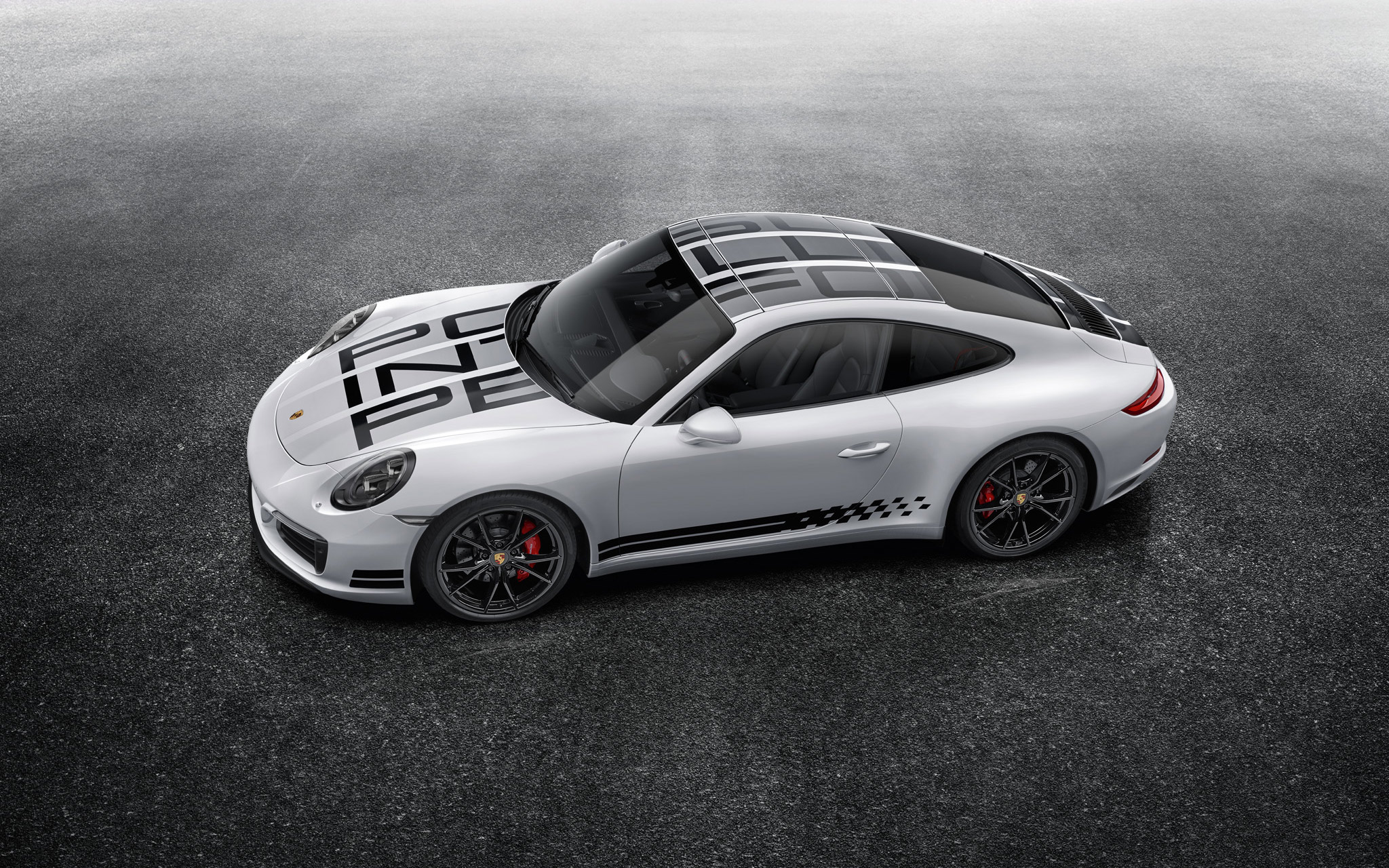 Porsche 99155812000900 - Jeu d'autocollants Endurance Racing - Noir sans toit ouvrant