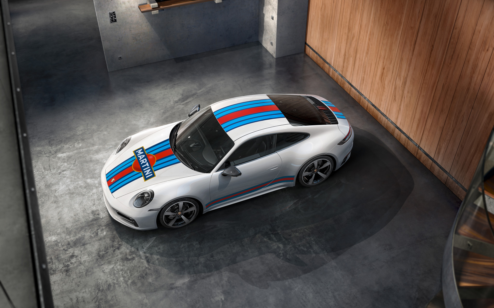 Porsche 99204482046 - Jeu d'autocollants Sport automobile design M. Racing