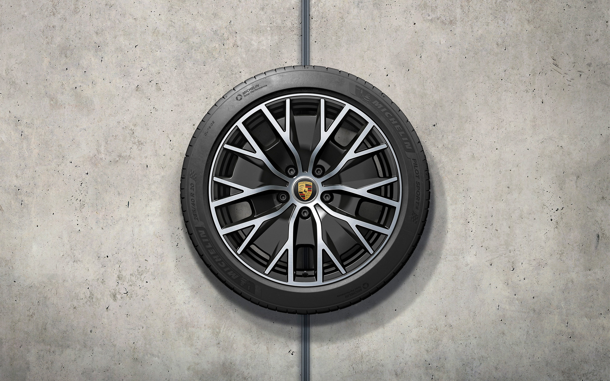 Porsche 9J1073650F - Ensemble de roues été « Taycan Turbo S Aero Design » 20 pouces