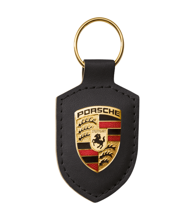 Porsche Crest Keyring, black