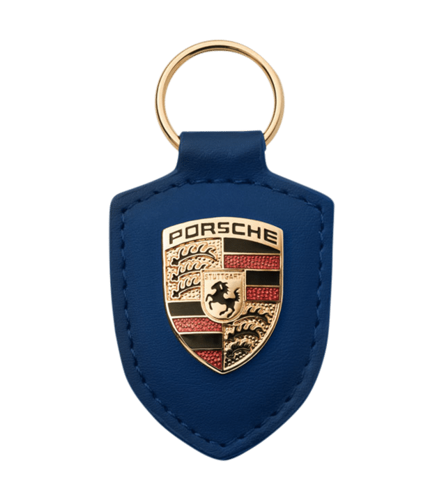 Porsche Porte-clés écusson bleu