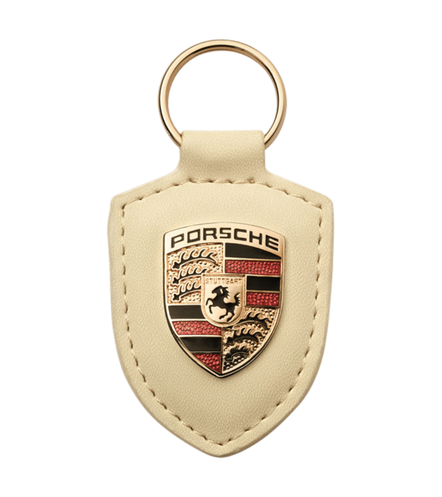 Porsche Porte-clé Blanc crème