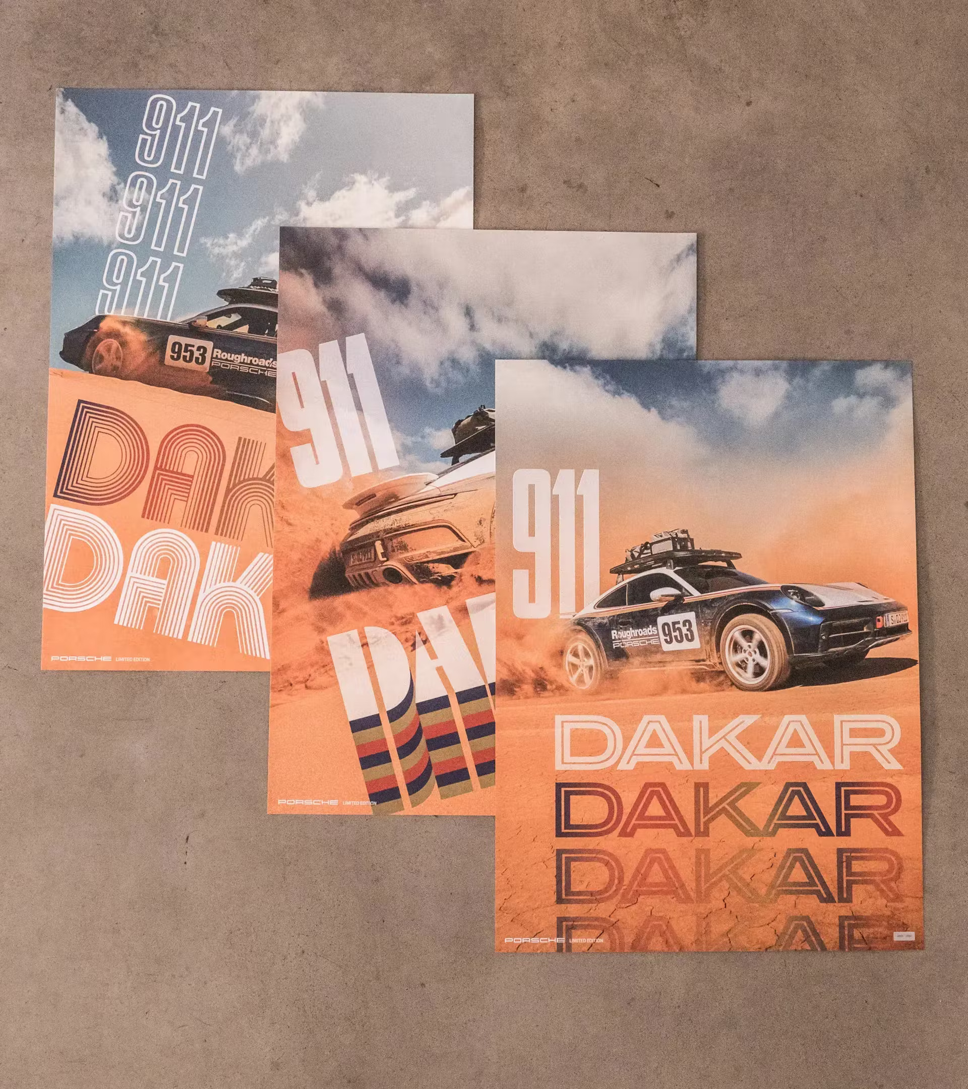 Porsche Lot d’affiches – 911 Dakar