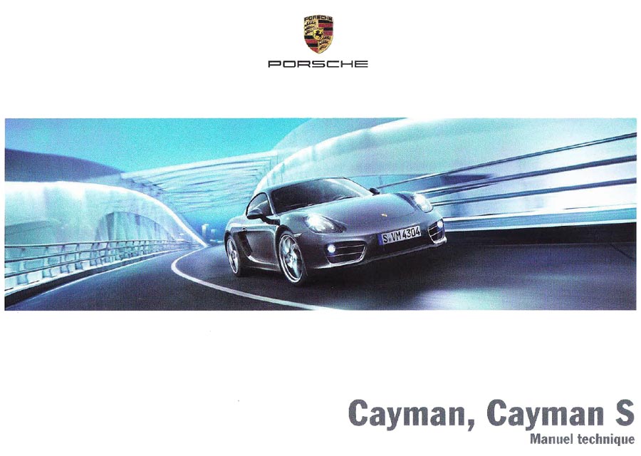 Porsche WKD981033015 - Manuel du propriétaire du Cayman en Français Editions 2015