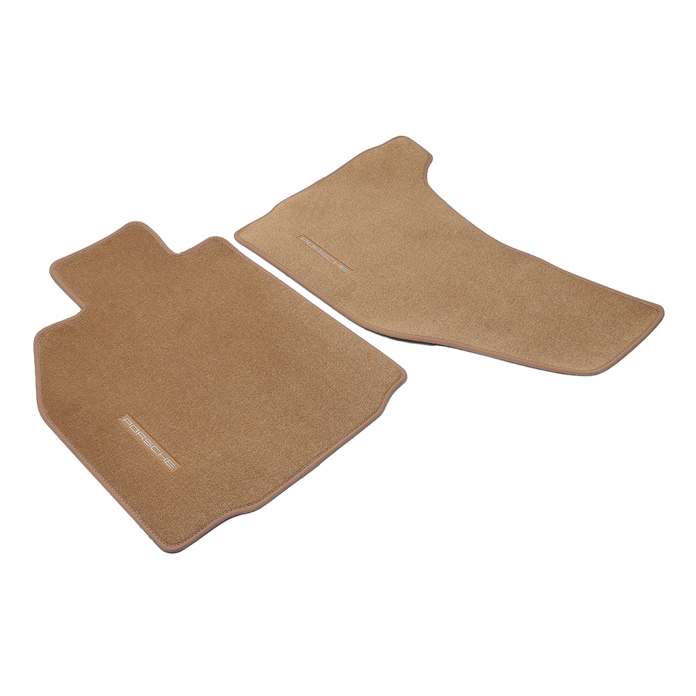 Porsche 98704480110T23 - Tapis de sol gansés de nubuck - Brunnature