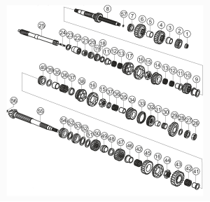 303-010 - Gears and bearings