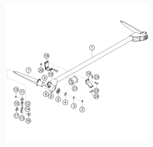501-030 - Anti-roll bar rear axle