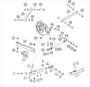 501-010 - Rear axle                                    