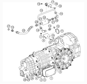 302-010 - Gearbox cooling system                      1
