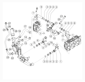 105-010 - Engine water circuit