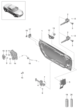 804-000 - Assemblage-tôlerie porte
Serrure de porte