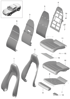 817-002 - Partie en mousse
garnitures de sieges
siege sport