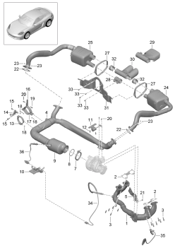 202-000 - systeme d'echappement
Silencieux
Catalyseur