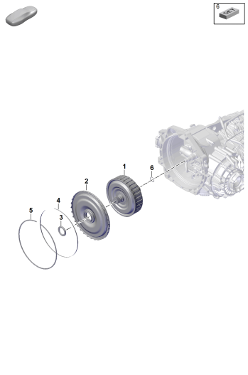 302-200 - Boite vit. embr.double 7 rap.
- PDK -
Embrayage pour boite vitesses
a embrayage double