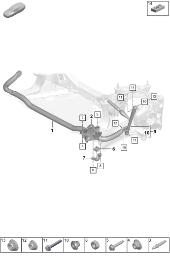 502-110 - Barre stabilisatrice
biellette d'appui
Paquet Weissach