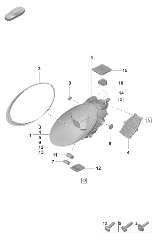 905-030 - Projecteur a LED avec
faisceau a matrice
noir