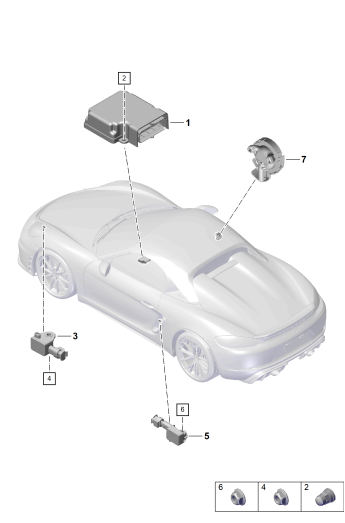 901-050 - Calculateur pour airbag
Capteur de pression
Airbag