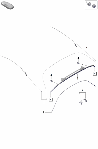 811-003 - Capote
cable-tendeur
Arceau d'angle
