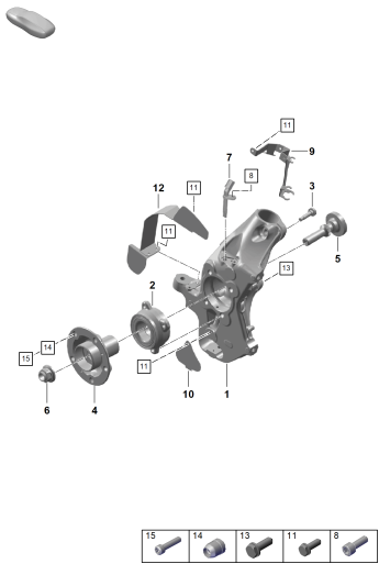 401-050 - Support de roue
Moyeu de roue