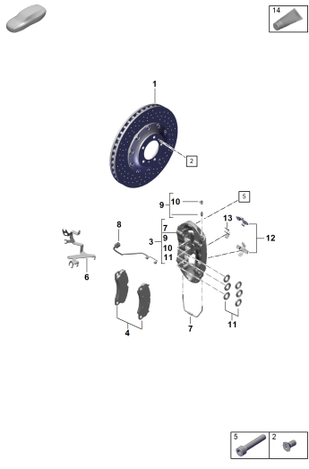 602-010 - Freins a disque
Essieu avant