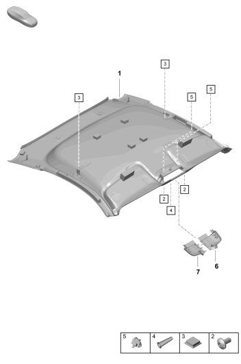 807-400 - Ciel de pavillon
Elements carross.amovibles