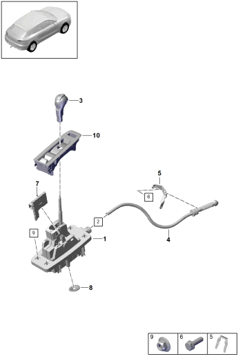 701-100 - levier selecteur
- PDK -
D -    MJ 2022>>