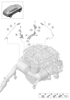 202-420 - Capteur pression different.
Capteur temp. echappement
pour véhicules avec filtre à
particules moteur essence