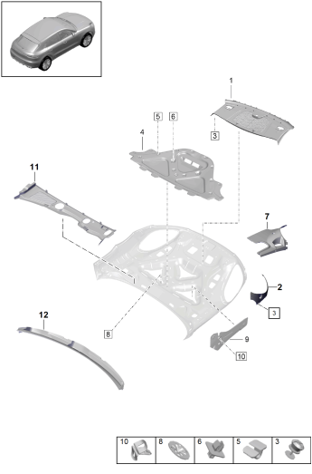 807-000 - insonor. p.compartiment-moteur