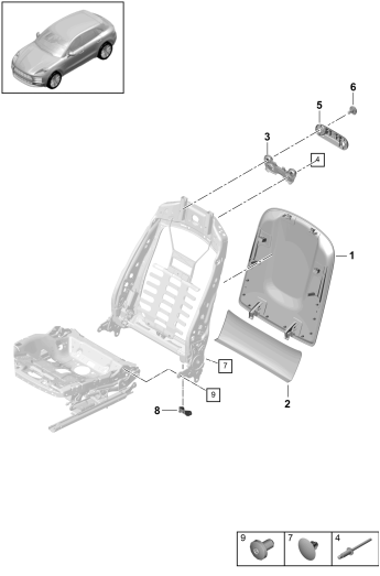 817-030 - Coquille de dossier
Petites pieces
Elements carross.amovibles
Siege de serie
Siege confort
siege sport