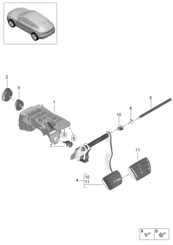 702-000 - Mecanisme de pedale de frein