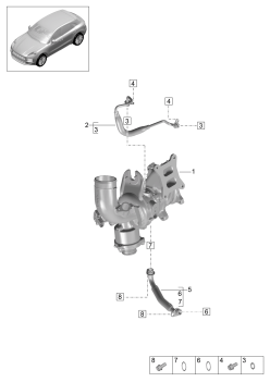 202-220 - conduite de pression d'huile
pour
Turbocompresseur a gaz d'ech.