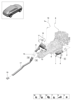 202-270 - Catalyseur
Filtre à partic. mot. essence
Sonde lambda