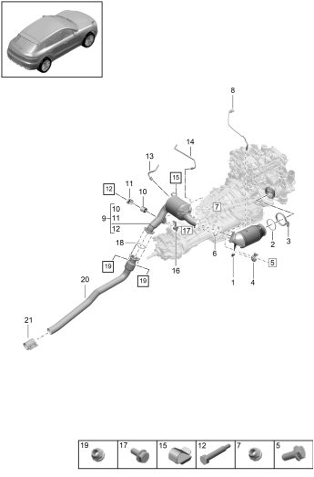 202-271 - Catalyseur
Filtre à partic. mot. essence
Sonde lambda