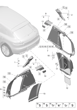 807-045 - Revetement
pour coffre a bagages
montant d