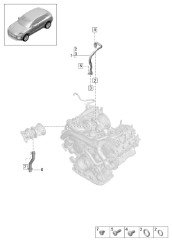 202-210 - conduite de pression d'huile
pour
Turbocompresseur a gaz d'ech.