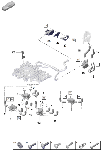 155-015 - Electrovalve pour
circuit liq. refroidissement
D -    MJ 2021>>