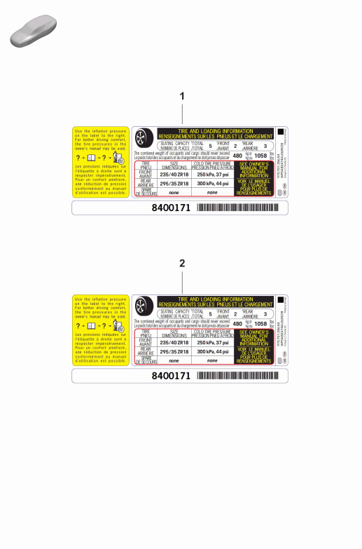003-060 - Plaq. ident. p. pression pneus
taille de pneu :
D             >> - 10.08.2021
Pieces de rebut