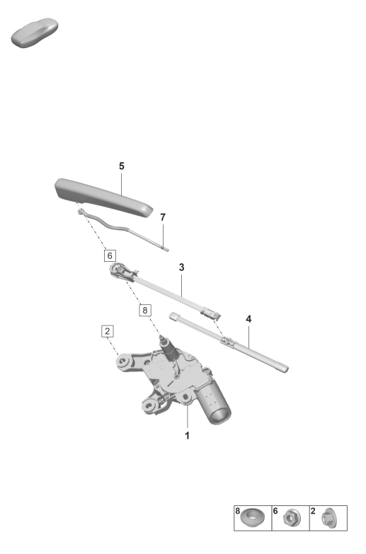 904-010 - Essuie et lave-glace
de lunette arriere
