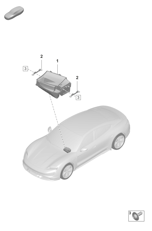 911-040 - projection sur le pare-brise
(Head-up-Display)