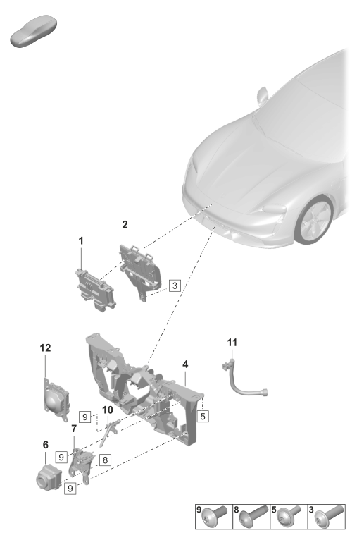914-000 - pieces detail
pour vehicules avec systeme
de vision nocturne