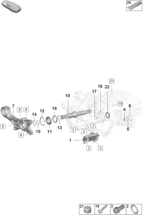 355-100 - transmission ar
pieces detail