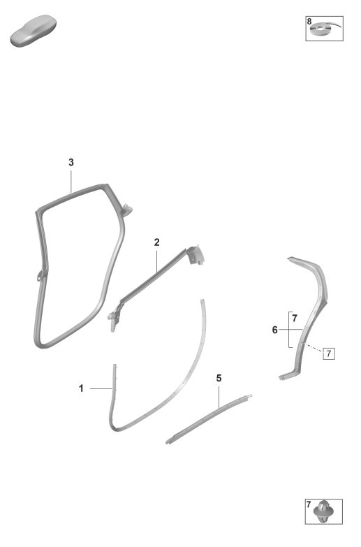 804-250 - portes
Elements carross.amovibles
Joints