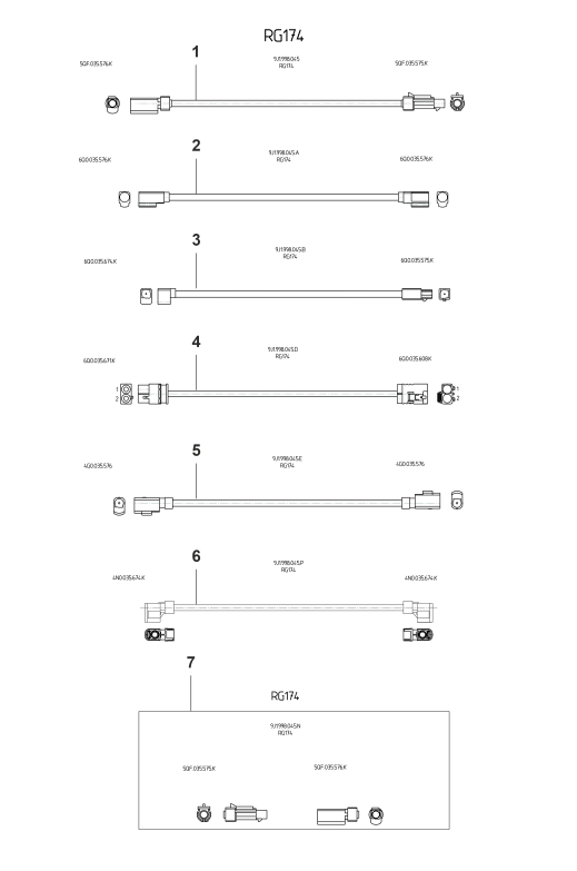 912-100 - Kit de reparation pour
cable d'antenne