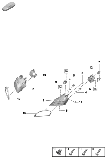 908-100 - Projecteur a LED avec
faisceau a matrice