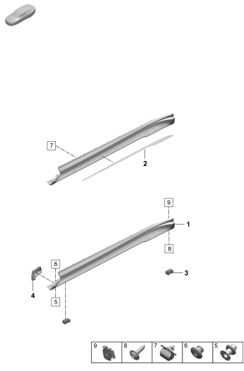 810-295 - Garniture bas de caisse
Elements carross.amovibles