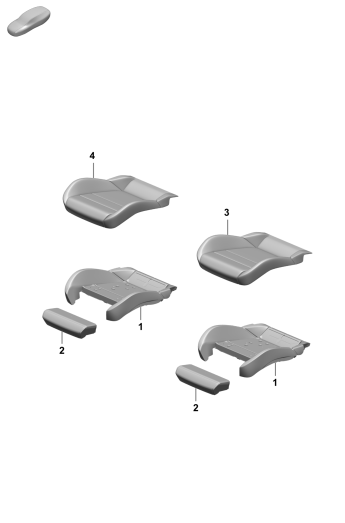 817-420 - Partie en mousse
Garniture de siege
siege sport