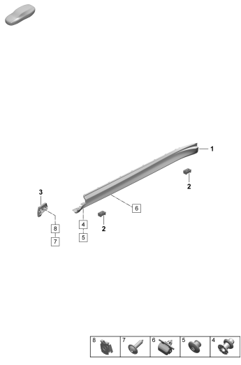 810-250 - Garniture bas de caisse
Elements carross.amovibles